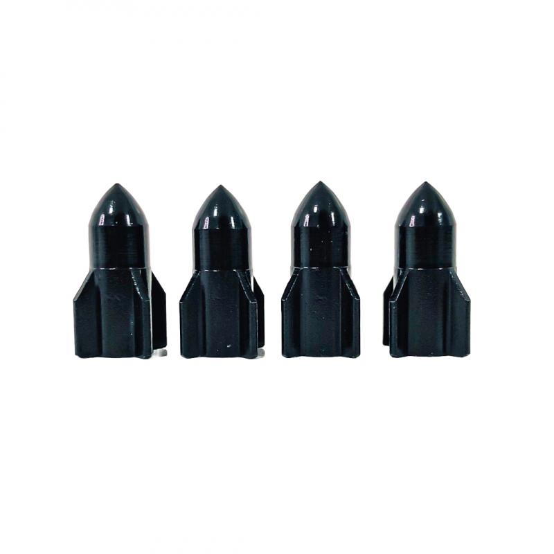 SET X 4 PCS ROCKET NEGRAS