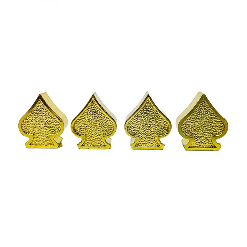 SET X 4 PCS PICS POKER DORADAS