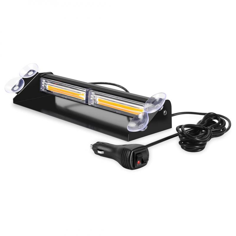 CON SOPAPAS PARA PEGAR EN PARABRISA DELANTERO O LUNETA TRASERA 12V/ 24V MEDIDAS 50X230X105MM COLOR AMBAR