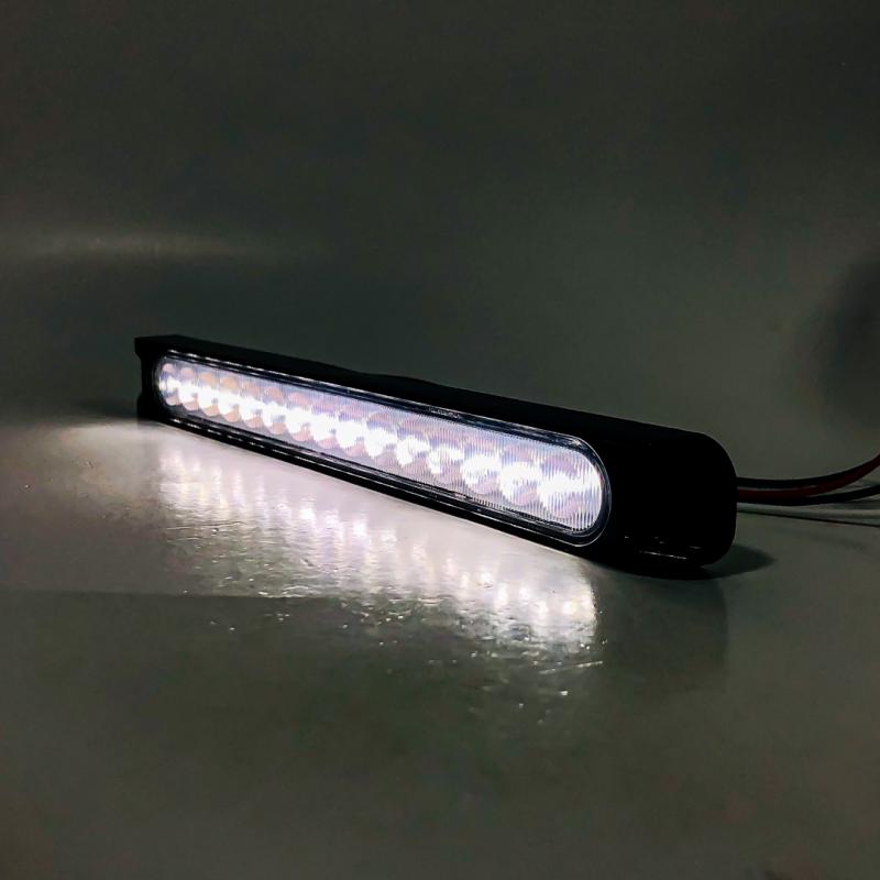MOLDURA LED 25CM X 2,5 CM COLOR BLANCO 12V FUNCION FIJA, SECUENCIAL Y FLASH