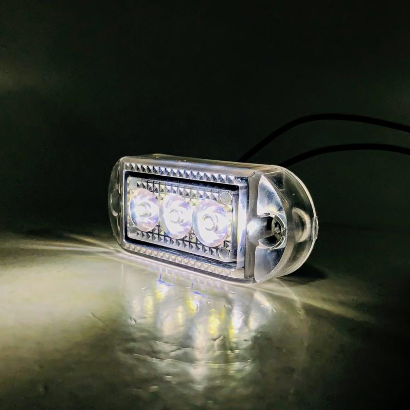 SENALIZACION LATERAL 7 CM X 3 CM COLOR BLANCO 12V / 24V FUNCION FIJA WHITE 12-24V