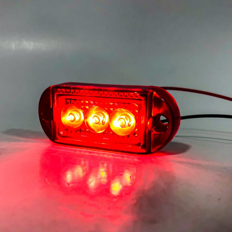 SENALIZACION LATERAL 7 CM X 3 CM COLOR ROJO 12V / 24V FUNCION FIJA WHITE 12-24V