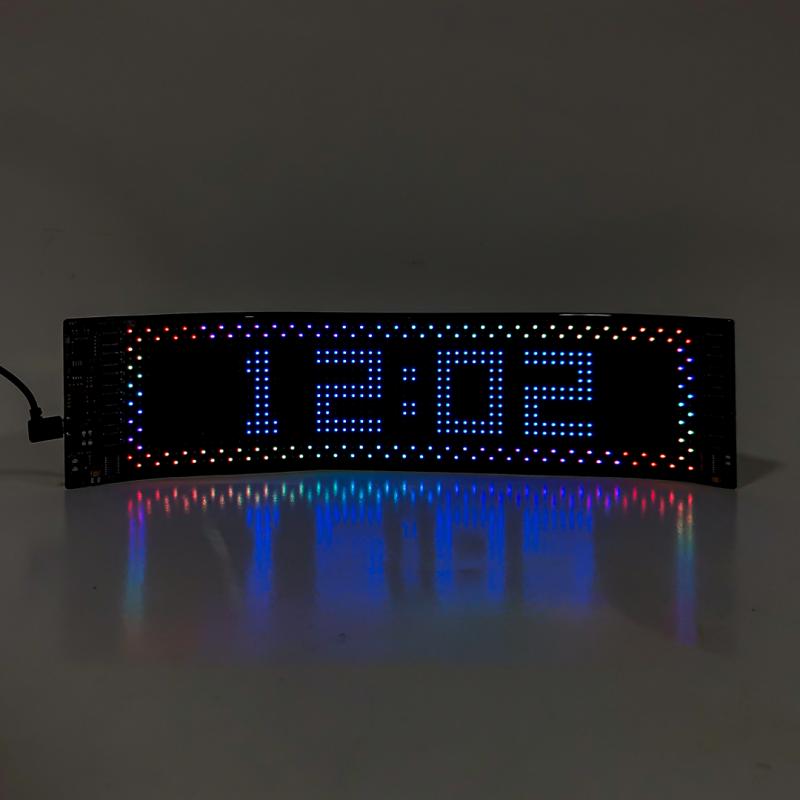 PANEL RGB PARA USO EN PARABRISAS O LUNETA l 16*64 PIXELES MEDIDAS 9,2 X 37,4 cm 12V / 24V CONEXION USB BLUETOOTH CON APP Y CONTROL REMOTO