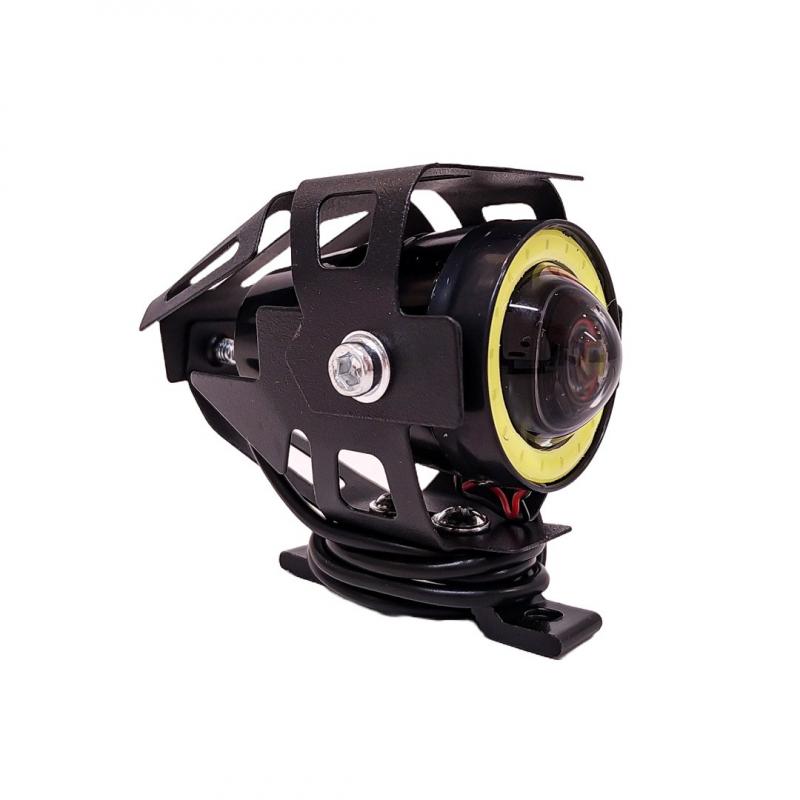 LUZ LED ALTA Y BAJA BLANCA CON FUNCION FLASH Y OJO DE ANGEL BLANCO 9V-36V 1 LED - 18 WATTS MEDIDAS 87*51*63 (mm