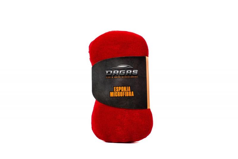 ESPONJA MICROFIBRA ROJA