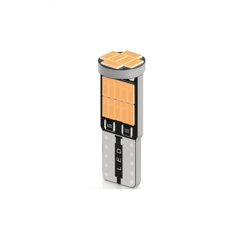 LED T10 2821 12V AMBAR 900 LUMENS CANBUS