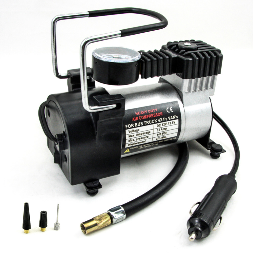COMPRESOR DE AIRE 12V140 PSI CILINDRO 1x30MM10 AMP