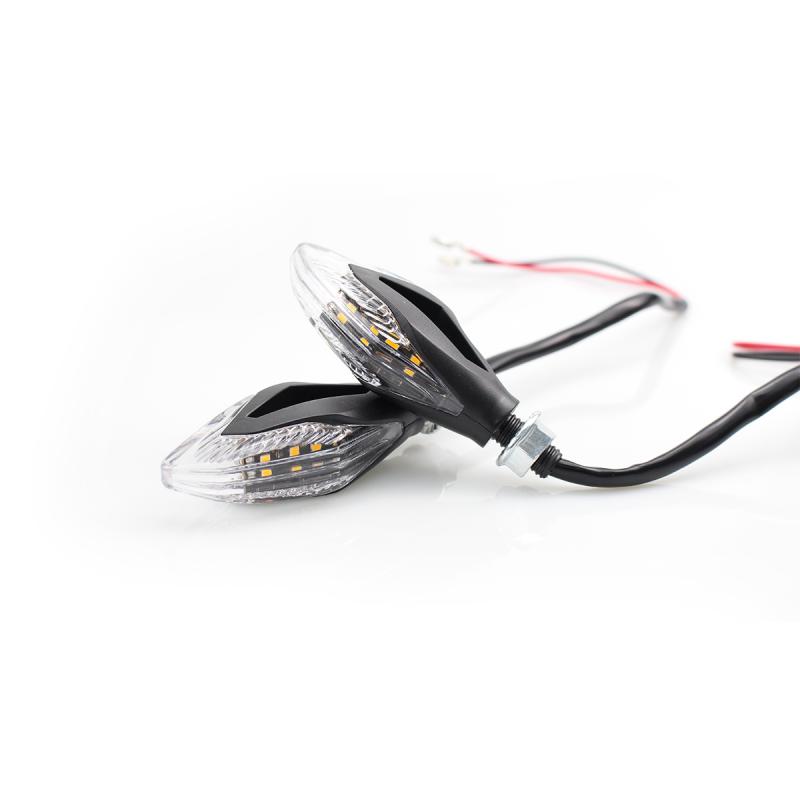 FARO DE GIRO UNIVERSAL BLANCO 12V 5W 1500 LUX JUEGO 2 UNIDADES