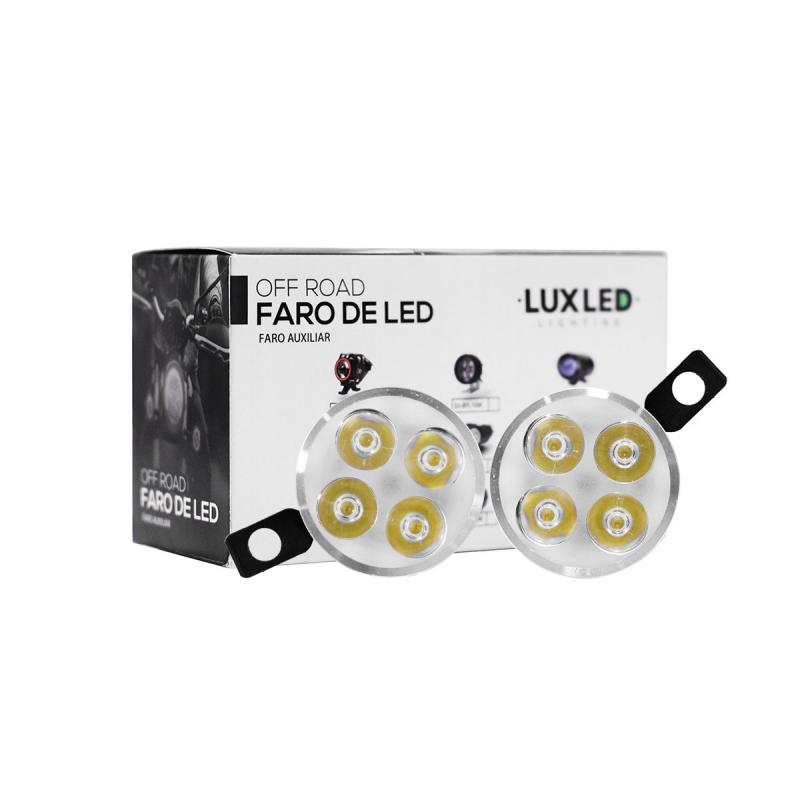 FAROS AUXILIARES 12V 12W 3000 LUX JUEGO 2 UNIDADES CANTIDAD POR CAJA MASTER 100