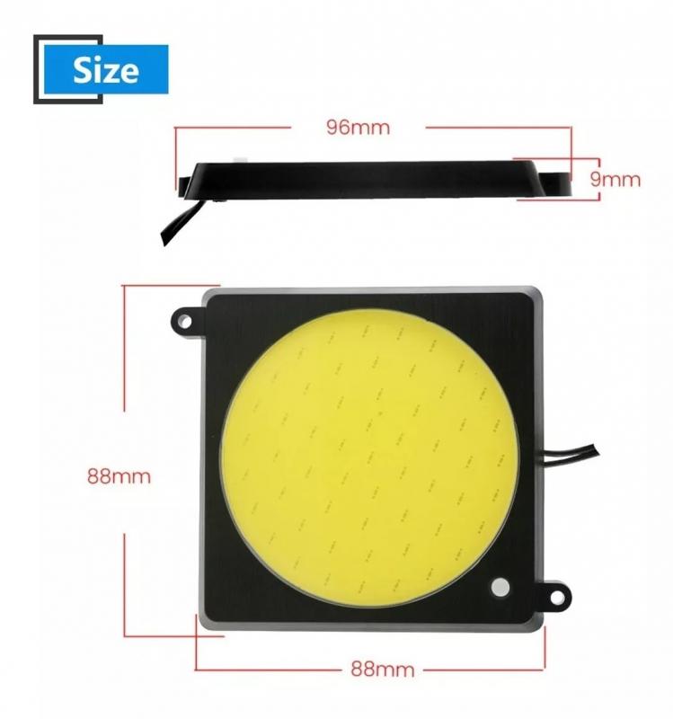 PLAFON LED CUADRADO CON BOTON