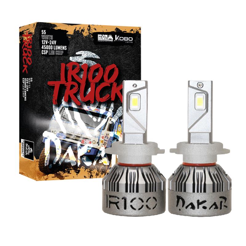 TRUCK - H7 DAKAR NEW SERIES 50% + LUZ CHIP CSP SUPER CANBUS 45000 LUMENS 55 WATTS 12V - 24V CON COOLER