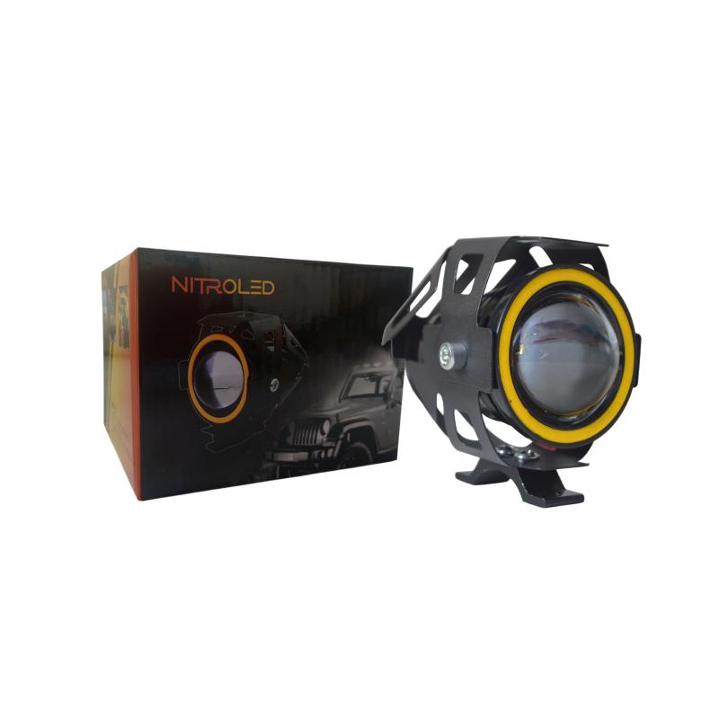 FARO LED REDONDO MOTO OJO DE ANGEL 12W 12v OFF ROAD