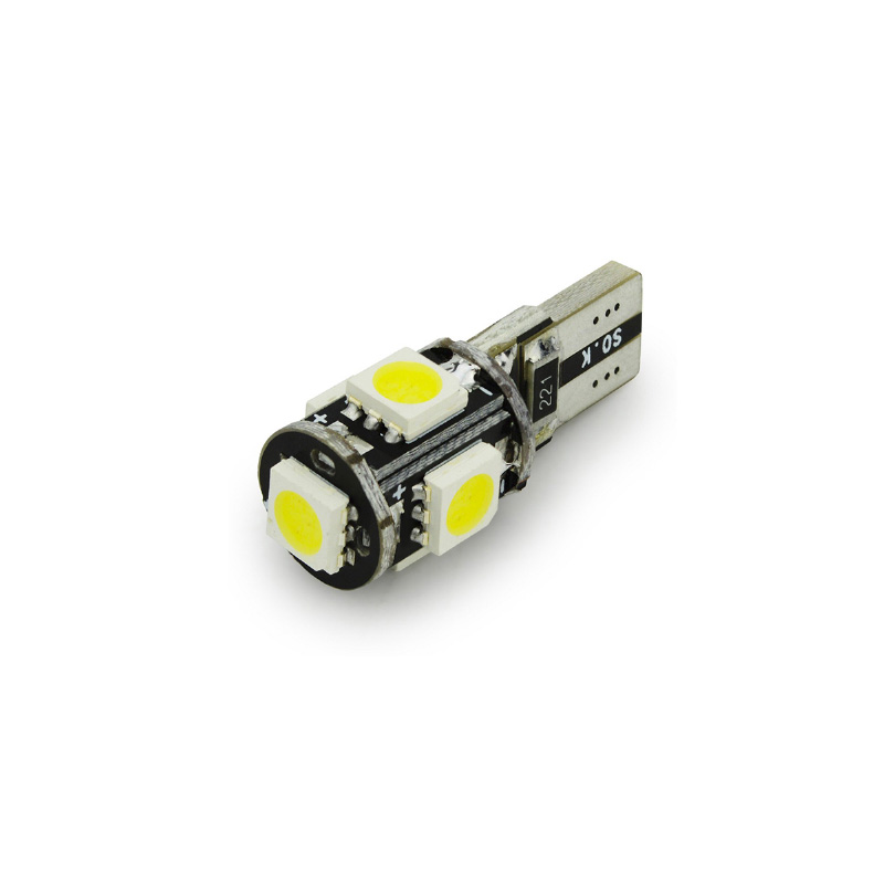 LED T10 5 PUNTAS BLANCO CANBUS
