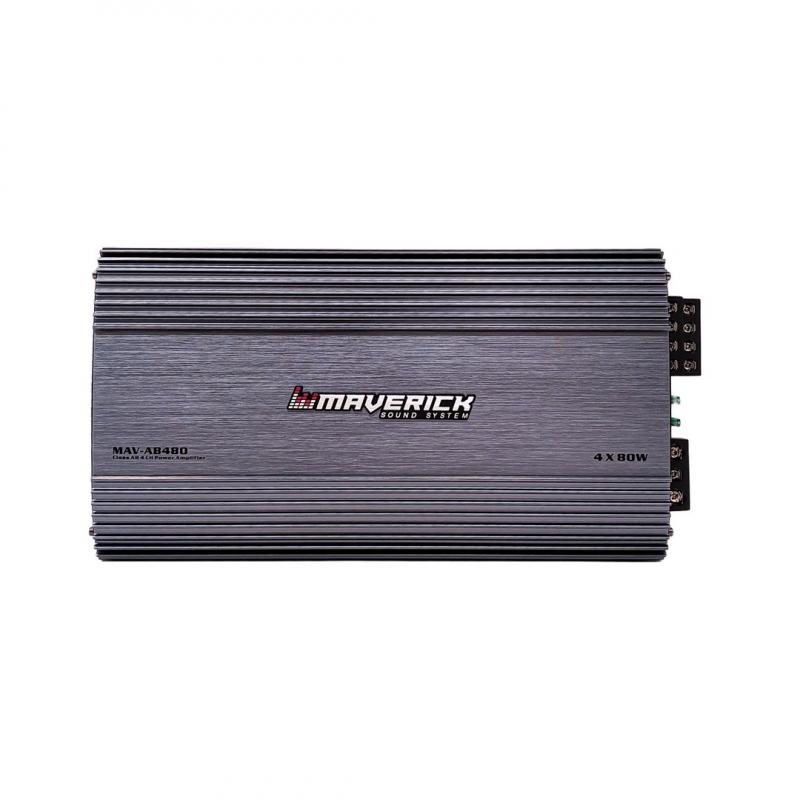AMPLIFICADOR - POTENCIA CLASE AB - 4 CANALES 80 WATTS