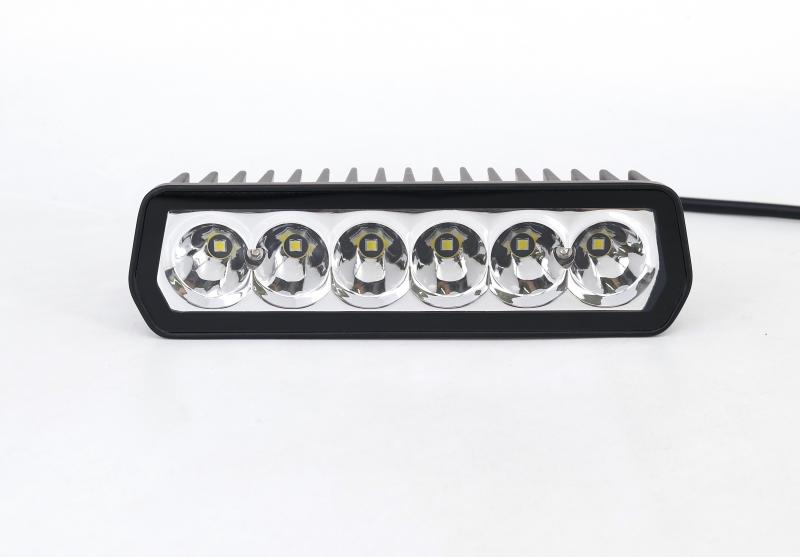 FARO DE LED UNIVERSAL RECTANGULAR 16X7CM COLOR BLANCO- 30 WATTS - 8 CHIP OSRAM P7 - 12V/24V
