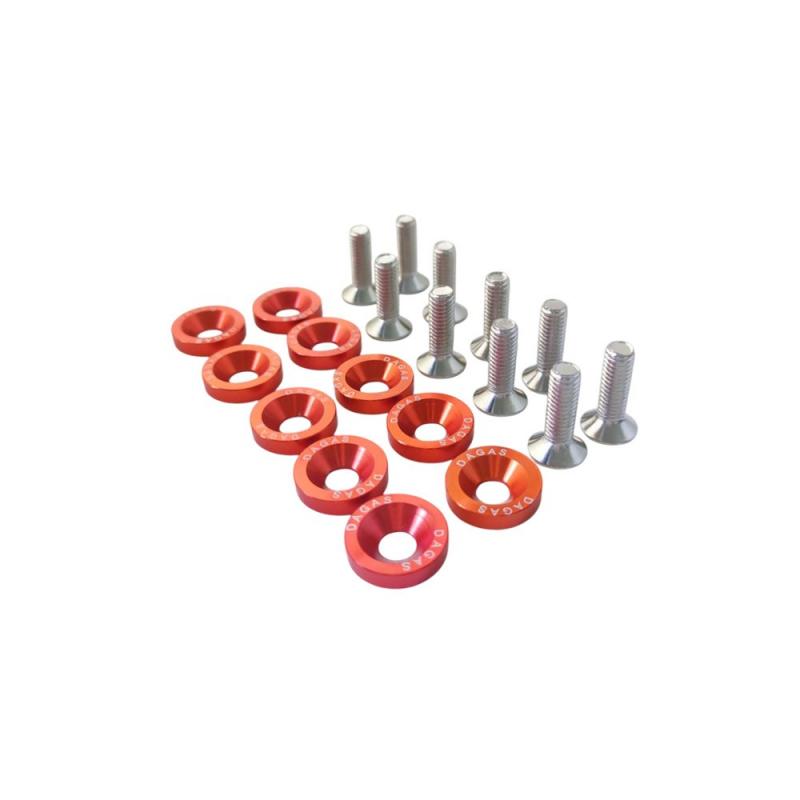ARANDELAS ANONIZADAS MOTO X 10 NARANJA