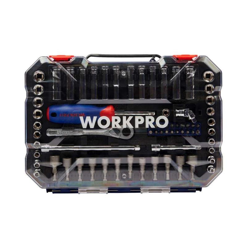 Juego de Bocallaves 6 Puntas, Encastre 1/4" x 70 Piezas