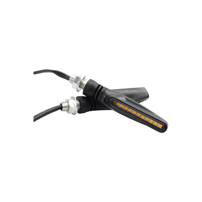 FARO DE LED DE MOTO FARO DE GIRO UNIVERSAL AMBAR 12V 5W 1500 LUX JUEGO 2 UNIDADES