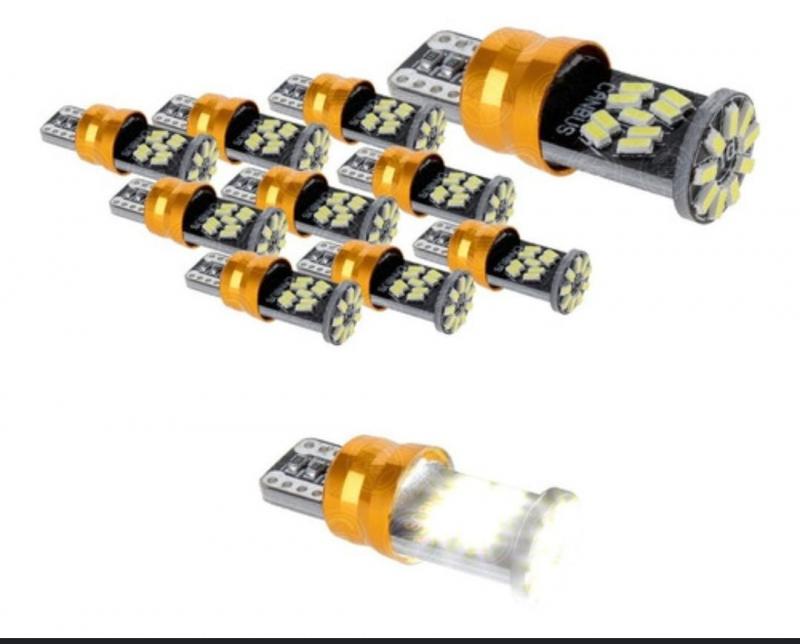 LED T10 2821 CON LUPA SUPER CANBUS SIN POLARIDAD 12/24V