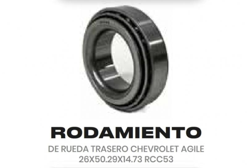 DE RUEDA TRASERO CHEVROLET AGILE 26X50.29X14.73 RCC53