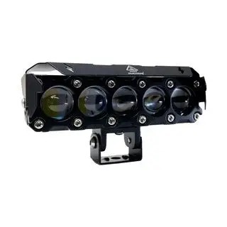 Faro Premium 5 Lupas Con Cooler Luz Blanca+ambar 12-24v Blanca Y Ambar