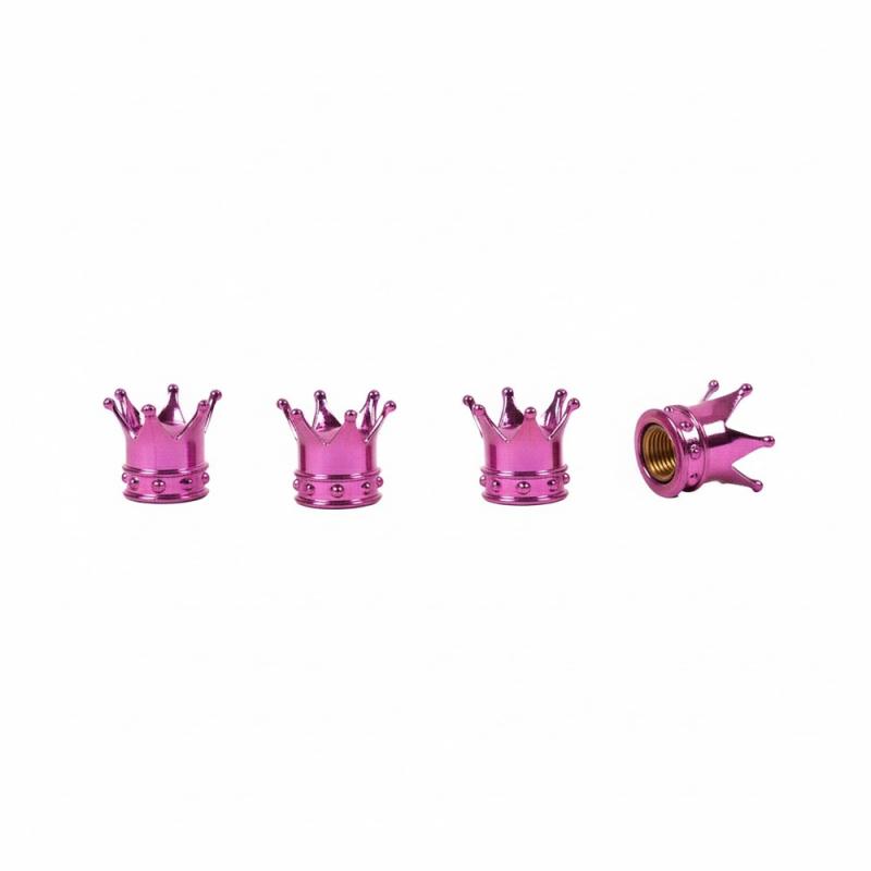 JUEGO DE TAPITAS DE VALVULA CORONA ROSA 4 PCS