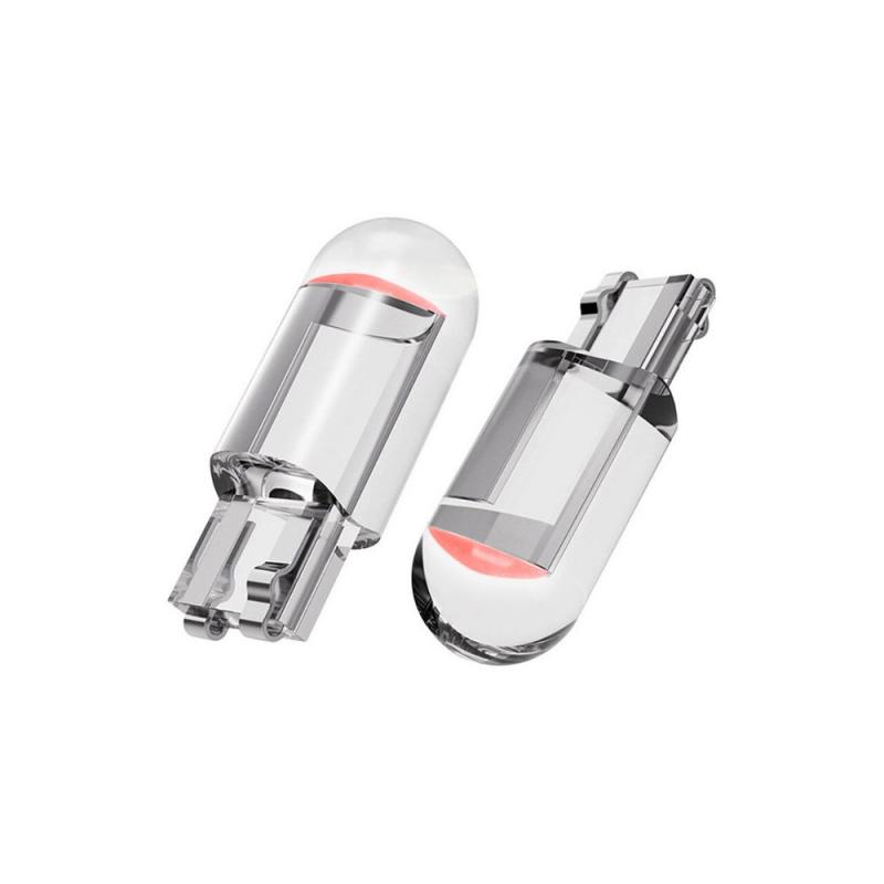 LED T10 DE VIDRIO 2821 ROJO 12V