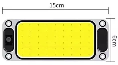 Plafon Led Cob 12v 24v Tecla On Off Motor Home Rodante 15cm