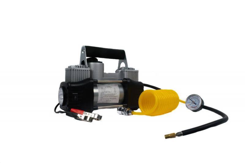 COMPRESOR DE AIRE 12V, 150 PSI, CILINDRO 2x40MM 35 AMP