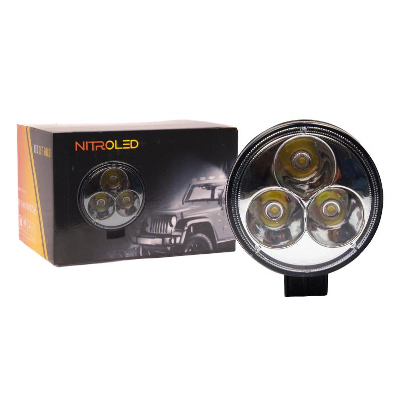 FARO 3 LEDS 9W  9W 12/24V WATERPROOF IP 67                                                    OFF ROAD MEDIDAS 8 x 8 x 4.5cm