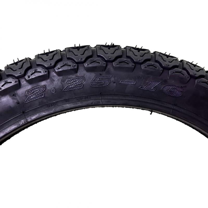 Imagen ilustrativa de NEUMATICO PARA MOTO APLICACIÓN DELANTERA/TRASERA MIKI005-2.25R16 PARA CAMARA