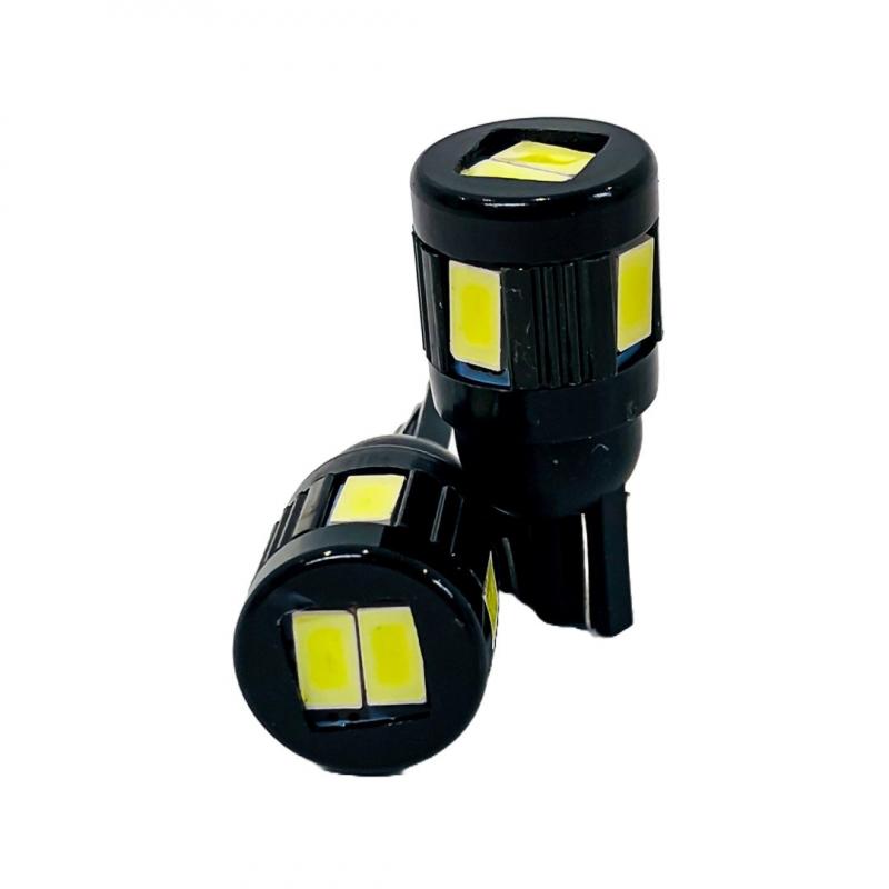 Imagen ilustrativa de BLISTER X 2 - 2821 - T10 - W5W - 6 LED CREE 3570 CANBUS SUPER POTENCIA   - BLANCO 12V - BLISTER X 2 UNIDADES