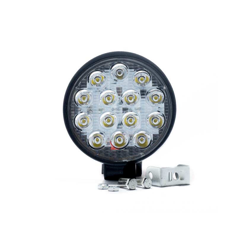 Imagen ilustrativa de CIRULAR 42 WATTS (14 LED 3 WATTS) COLOR BLANCO 12V / 24V - HAZ DE LUZ SPOT -
