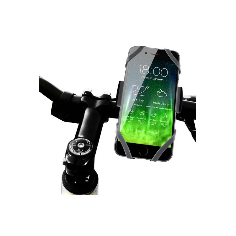 Imagen ilustrativa de SOPORTE CELULAR / GPS PARA BICIS Y MOTOS NEGRO