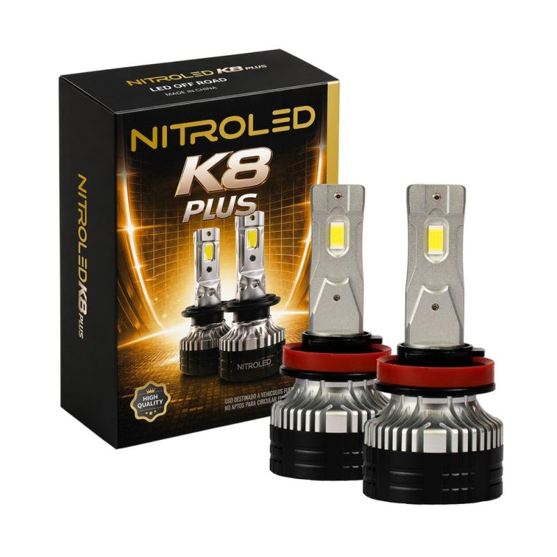 Imagen ilustrativa de KIT DE LED K8 PLUS PREMIUM SUPER CANBUS ALTA GAMA - 60000 LUMENS
