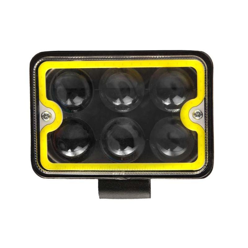 FARO RECTANGULAR CON OJO DE ANGEL 18W 12/24V 110 x 77 x 53mm - WATERPROOF