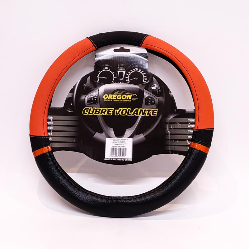 MODELO NASCAR CUERO SINTENTICO NEGRO / NARANJA 38*8.2CM