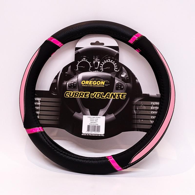 MODELO DAYTONA CUERO SINTENTICO NEGRO / ROSA 38*8.2CM