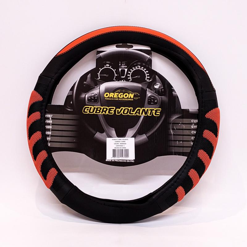 MODELO GRAND PRIX CUERO SINTENTICO NEGRO / NARANJA 38*8.2CM