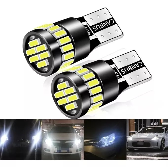 Led T10 Canbus 24 Led Smd 12v Super Brillo Potencia