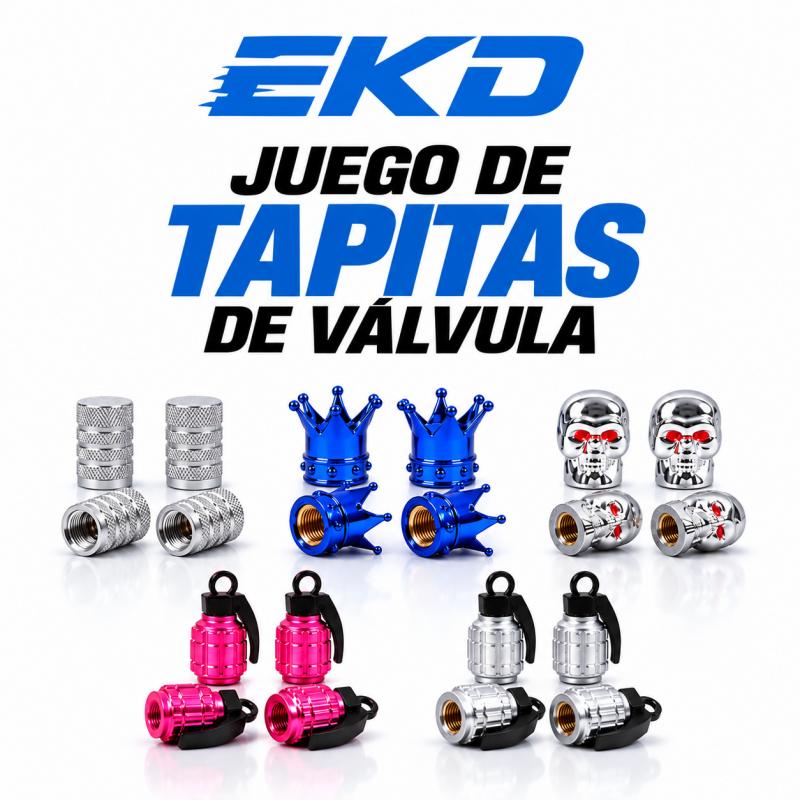 JUEGO DE TAPITAS DE VALVULA DEPORTIVA