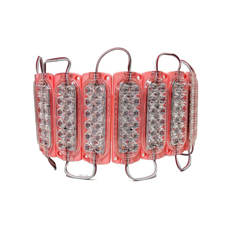 12 LED SMD AUTOADHESIVO 12V COLOR ROSA 10CM X 3CM