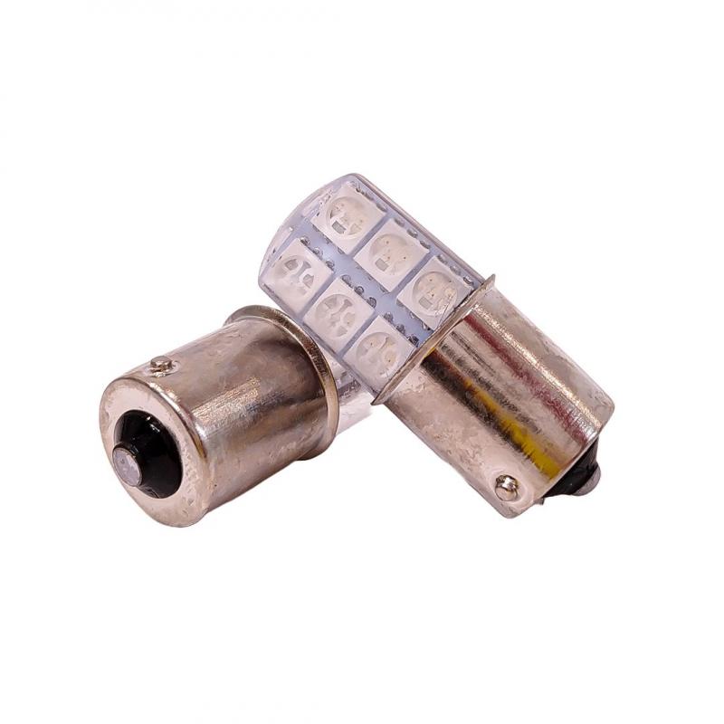 Imagen ilustrativa de BLISTER X 2 1141 - 1156 - P21W 12 LED COB SILICA - AMBAR 12V BLISTER X 2 UNIDADES