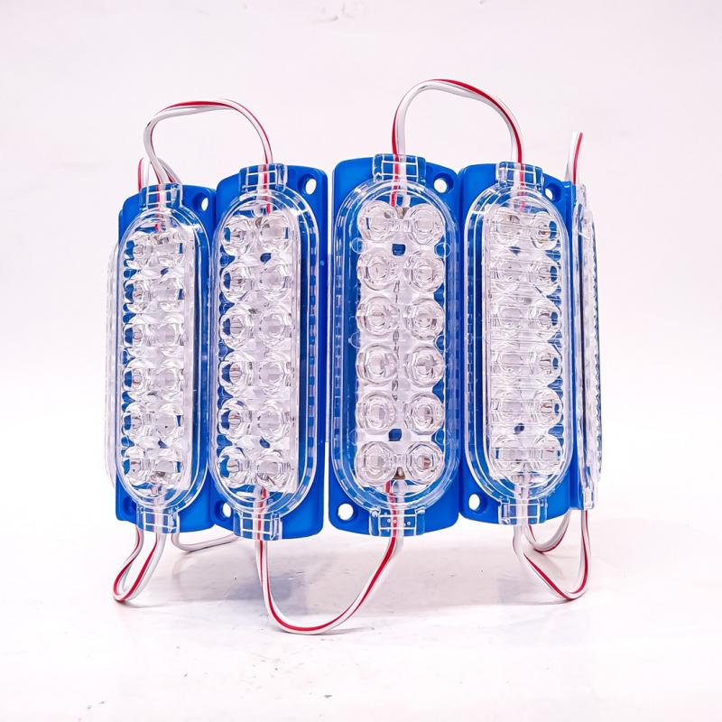 12 LED SMD AUTOADHESIVO 12V COLOR AZUL 10CM X 3CM