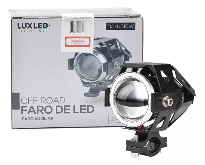 FARO LED  REDONDO MOTO 12W 12v  WATERPROOF IP67  OFF ROAD - MEDIDAS 12 x 6 x 3cm