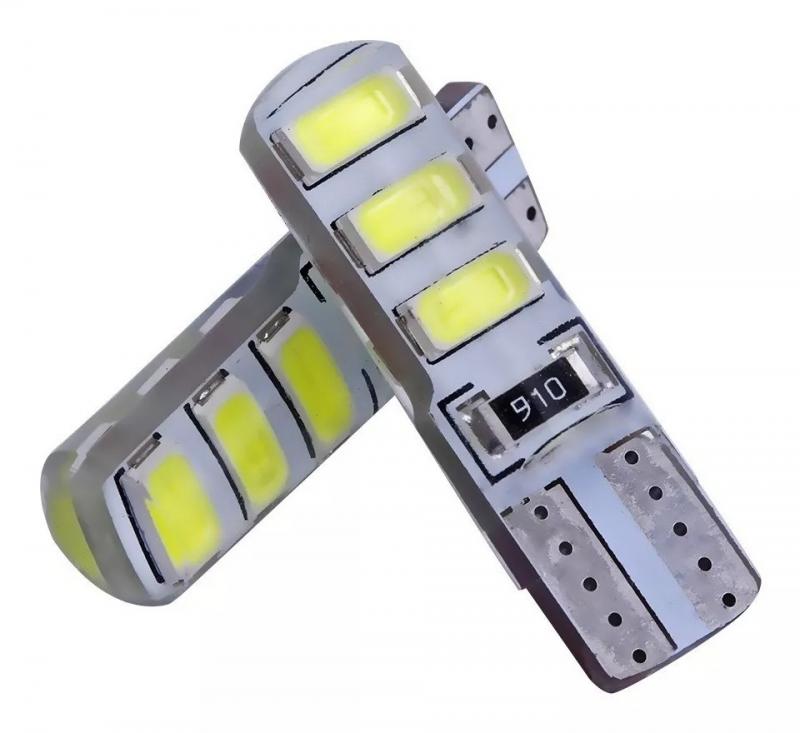 LED T10 SILICONA 12V BLANCA