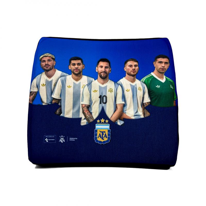 Imagen ilustrativa de ALMOHADON LUMBAR MESSI - CUTI - ALEXIS - DIBU - DE PAUL