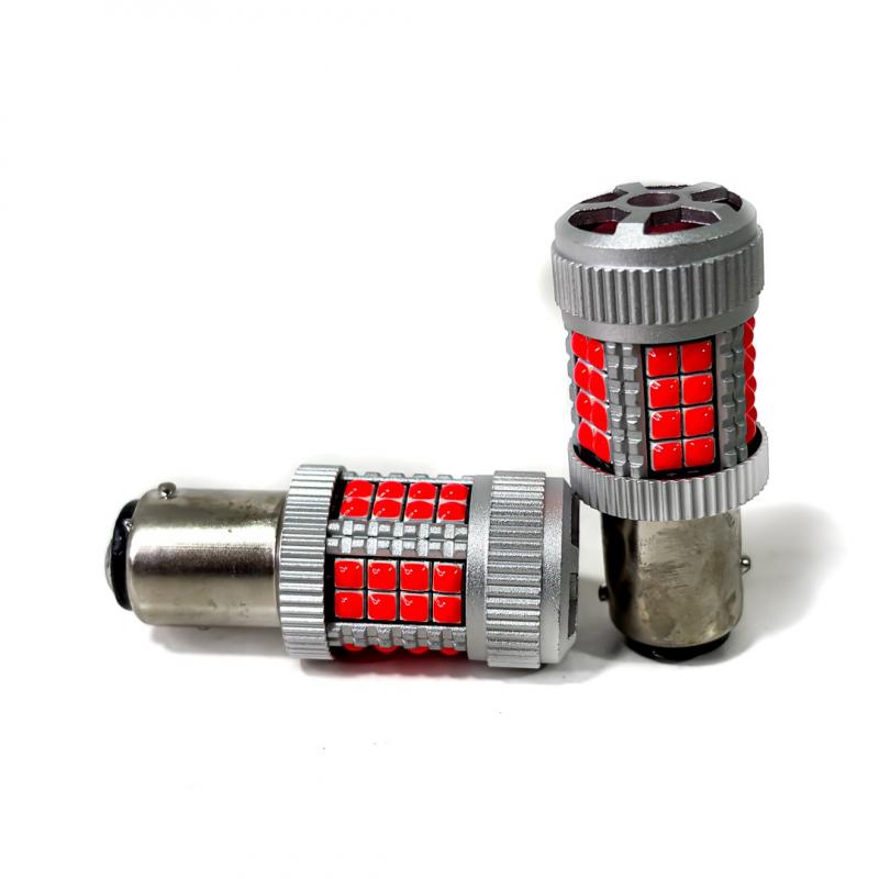Imagen ilustrativa de LED SENALIZACION CREE 1157 / 1034 P21/5W COLOR ROJO - 24 WATTS SUPER CANBUS- 40 LED CREE - 12V/24V