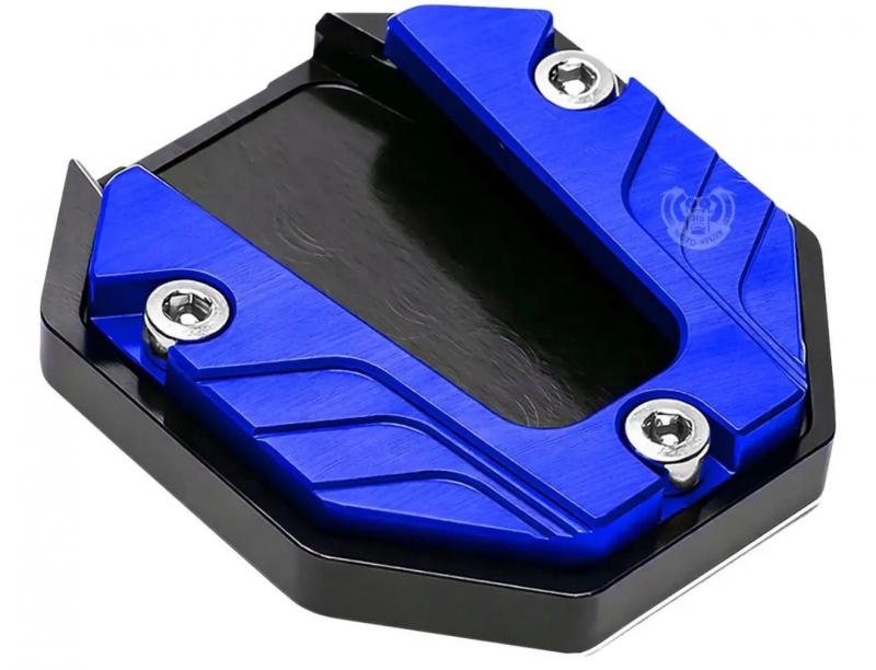 Imagen ilustrativa de PROTECTOR DE ALUMINIO PARA PATA DE PARADOR LATERAL AZUL